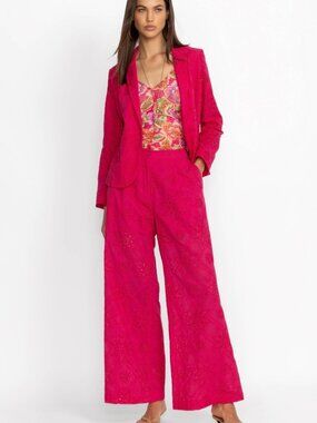 JOHNNY WAS KOLBIE WIDE LEG EYELET M New with Tags